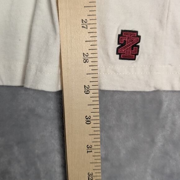 Razorbacks Henley Shirt Mens Medium Short Sleeve Izod Collegiate Arkansas Hogs - Picture 3 of 7